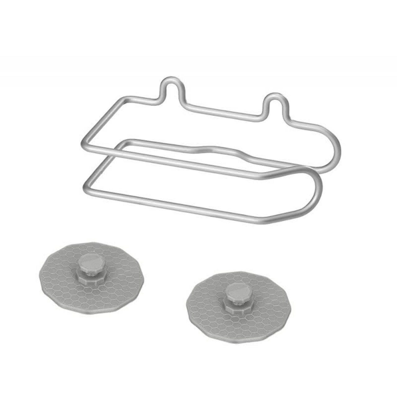 Suport hartie igienica Artic Frost, Metaltex, 15x9x8 cm, metal/ invelis din polytherm, argintiu - imagine 3